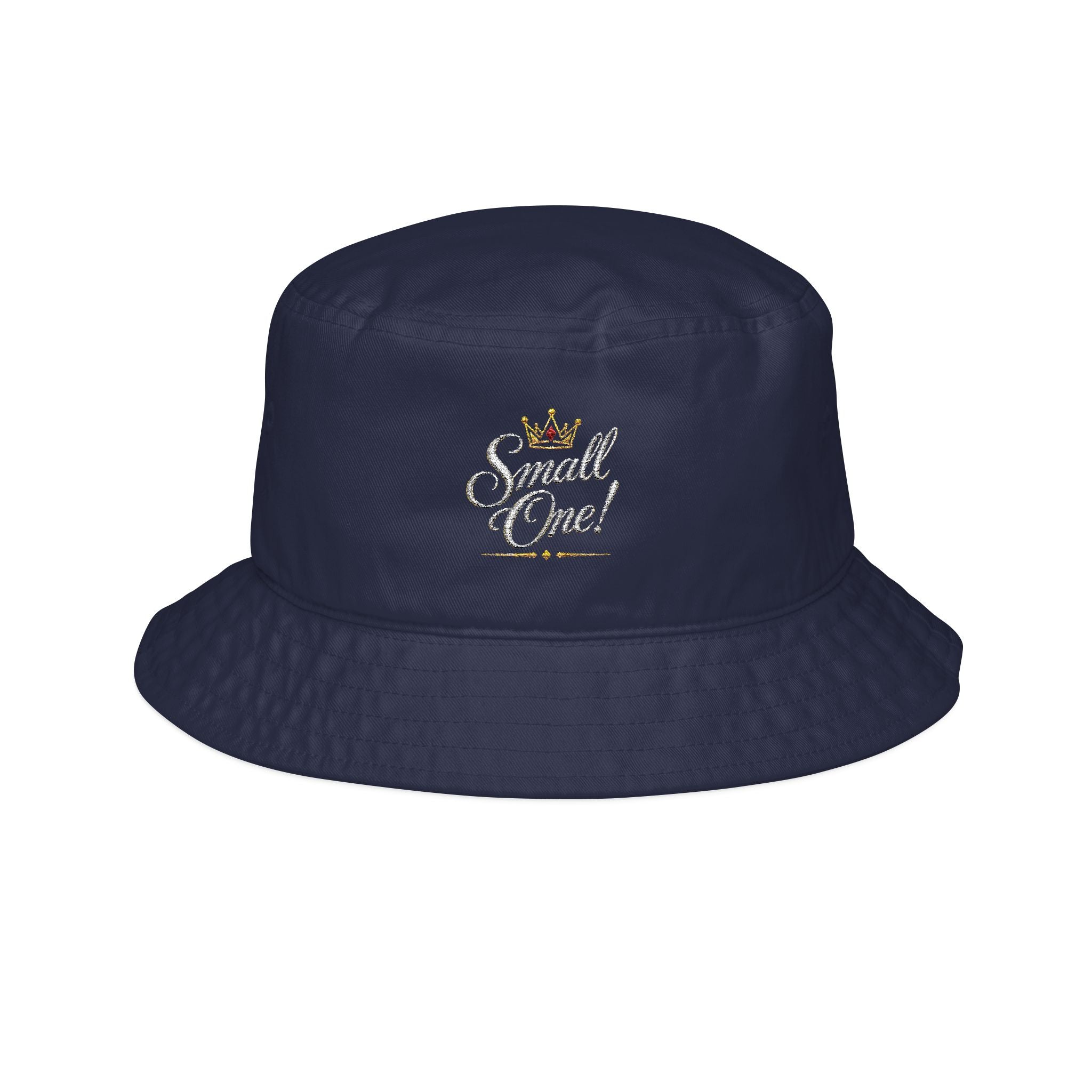 'Small One' Crown Embroidered Bucket Hat — Cute Fashion Accessory