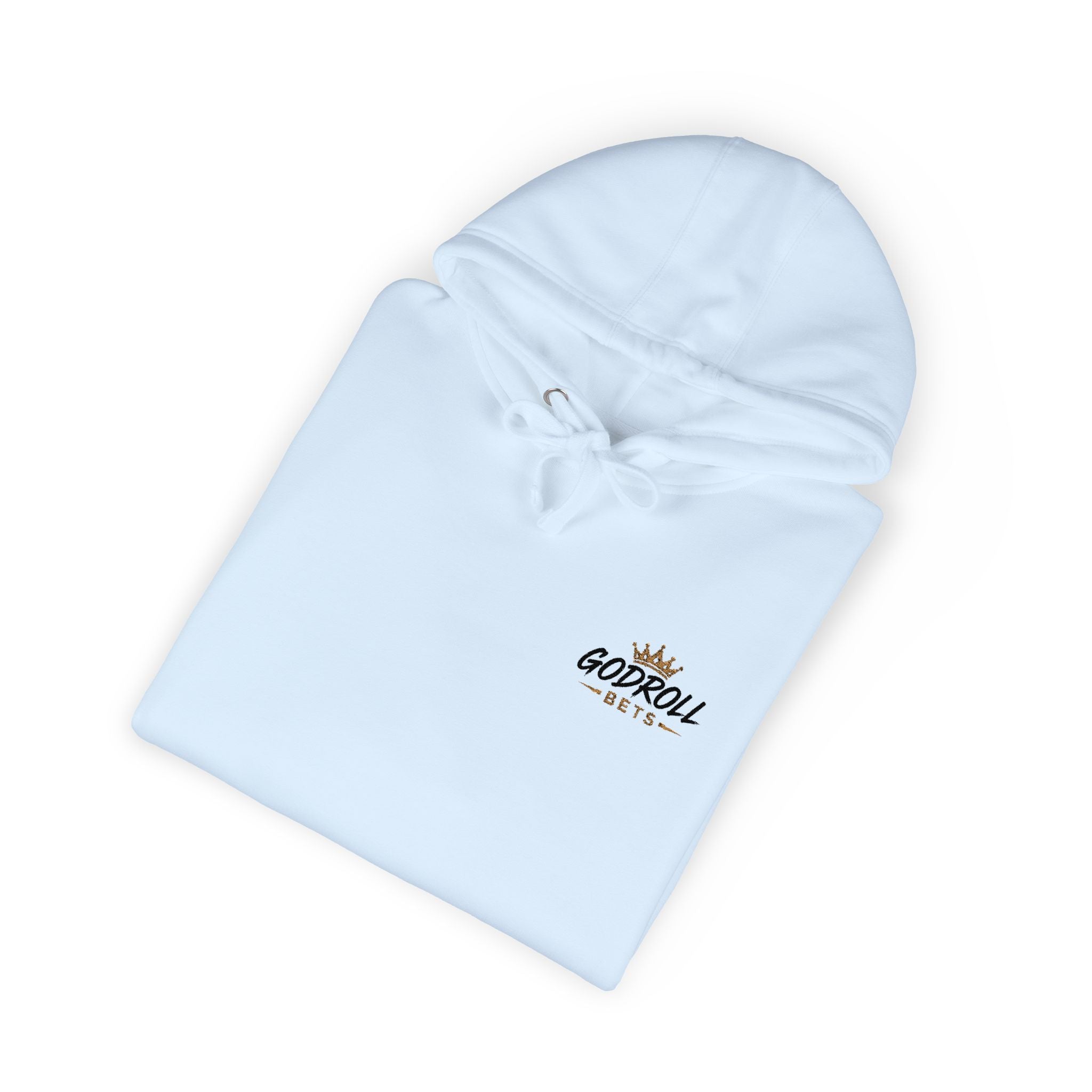 Skateboard 'Go For A Roll' White Fleece Hoodie