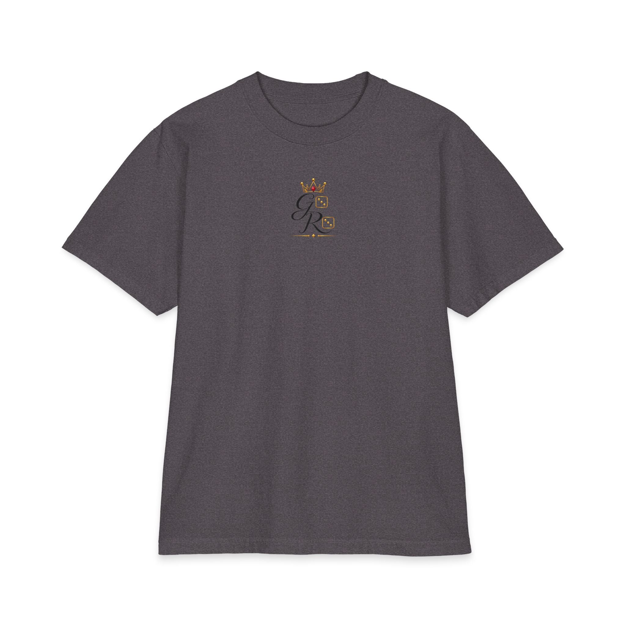God Roll Crown Graphic T‑Shirt — Elegant Script Logo Tee