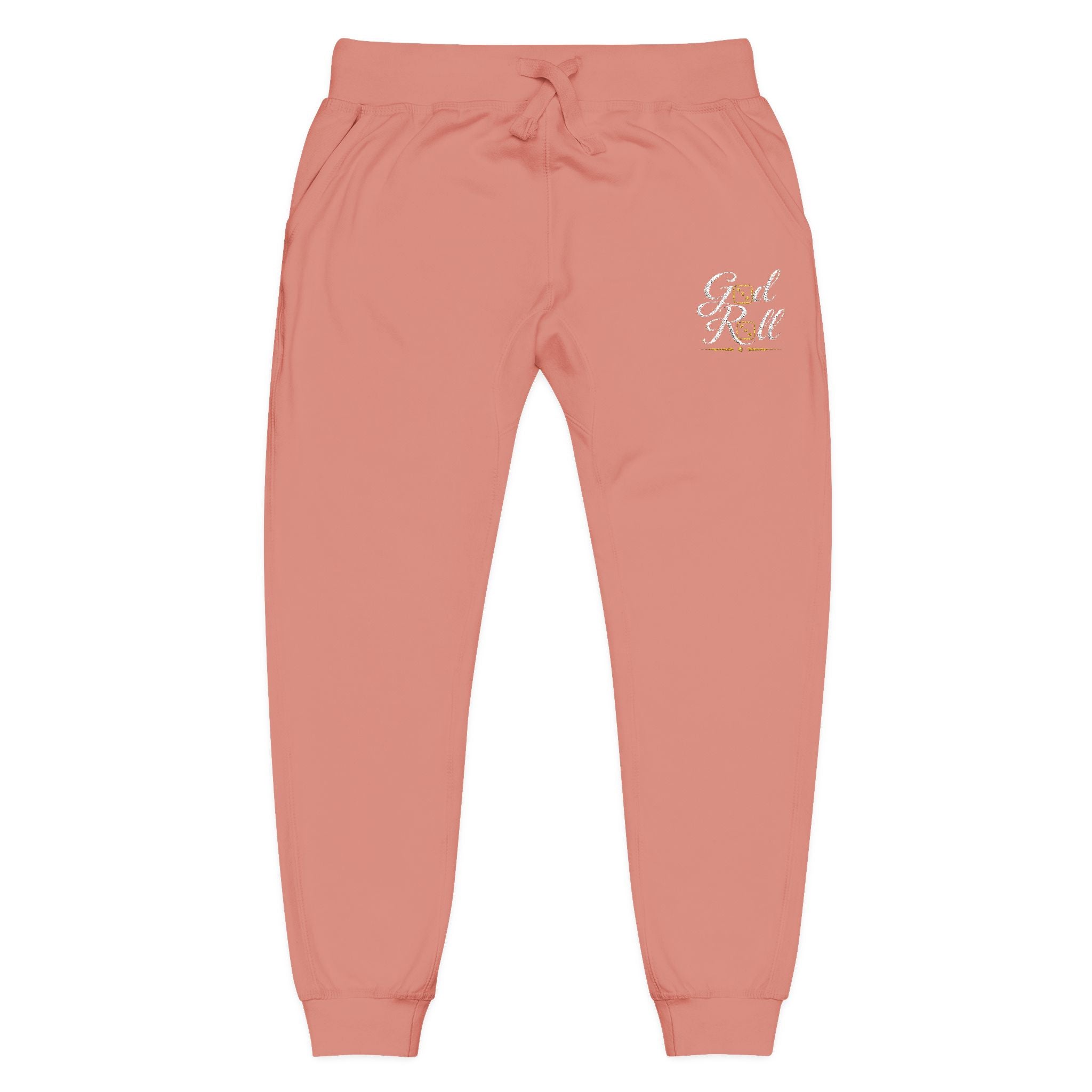Embroidered Cozy Fleece Sweatpants — Minimal Star Cluster Accent