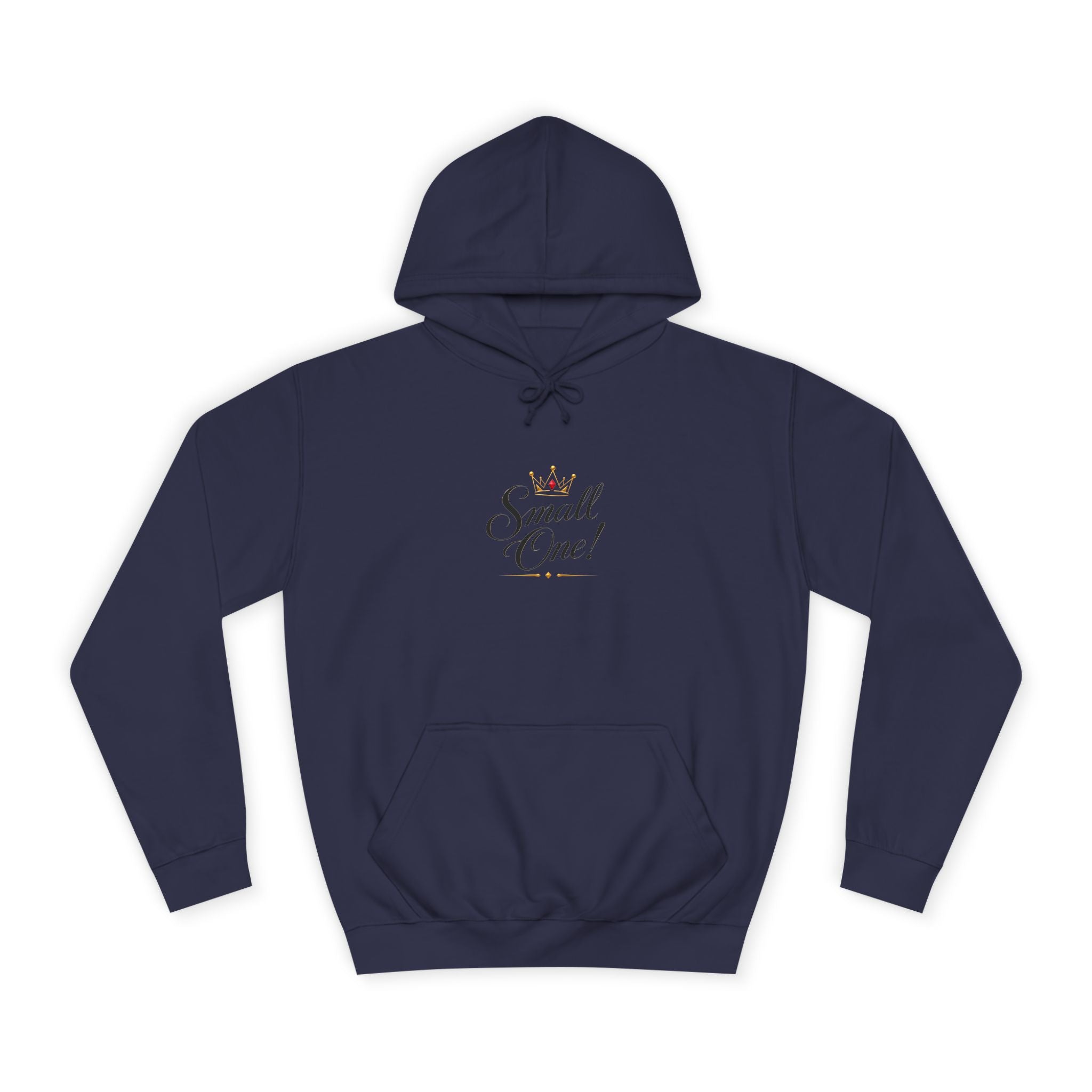 College Hoodie “Small One” Front / “Big One!” Back - Minimal Neon Stars