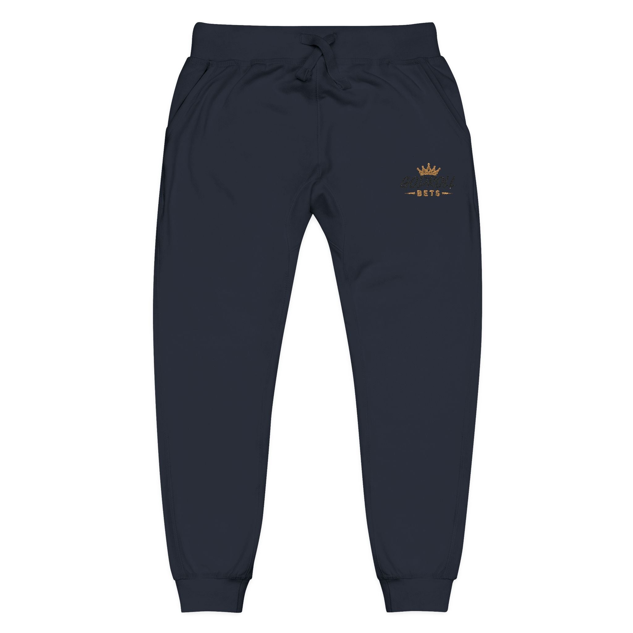 Embroidered 'Goddess Vibes' Fleece Sweatpants — Cozy Casual Joggers