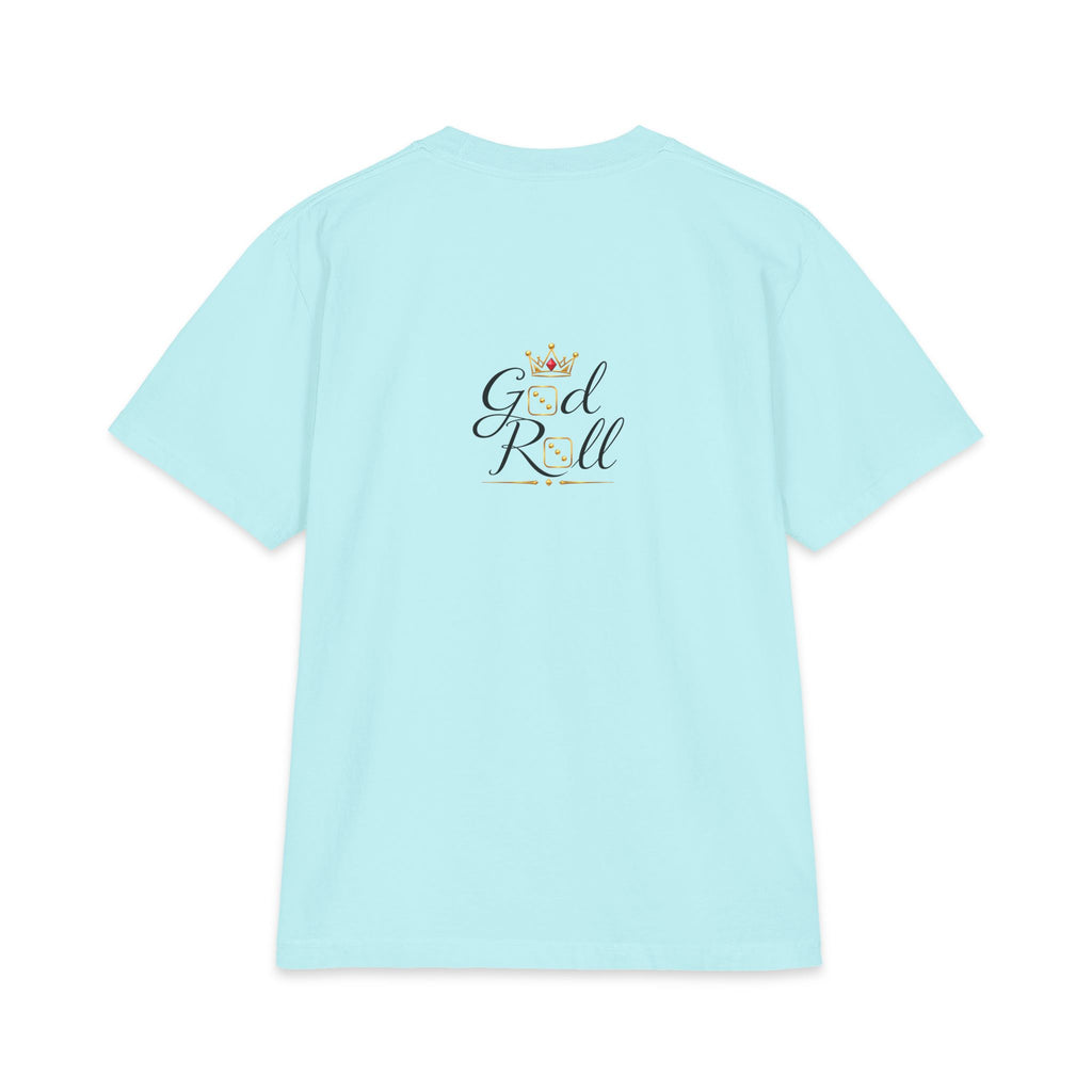 God Roll Crown Graphic T‑Shirt — Elegant Script Logo Tee