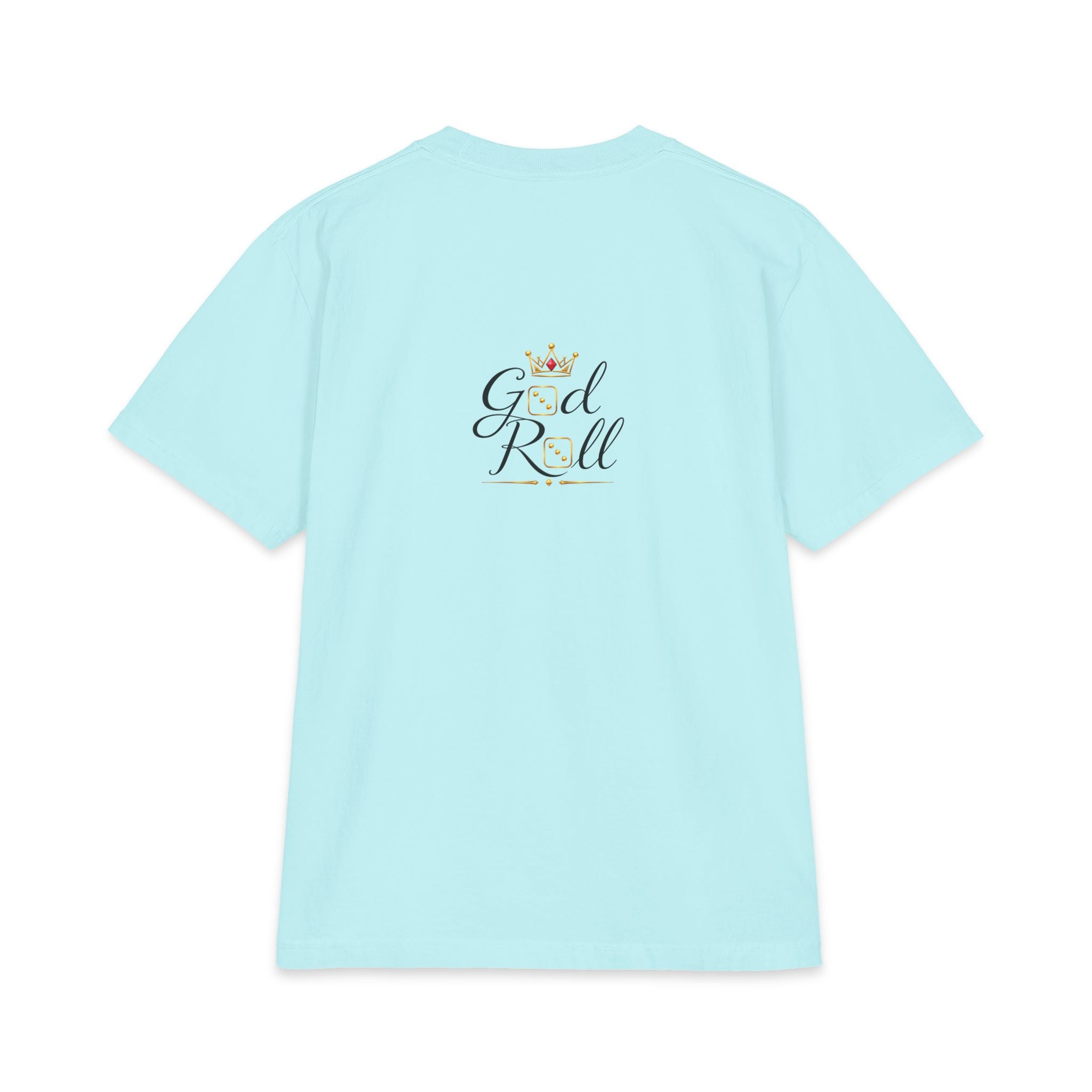 God Roll Crown Graphic T‑Shirt — Elegant Script Logo Tee