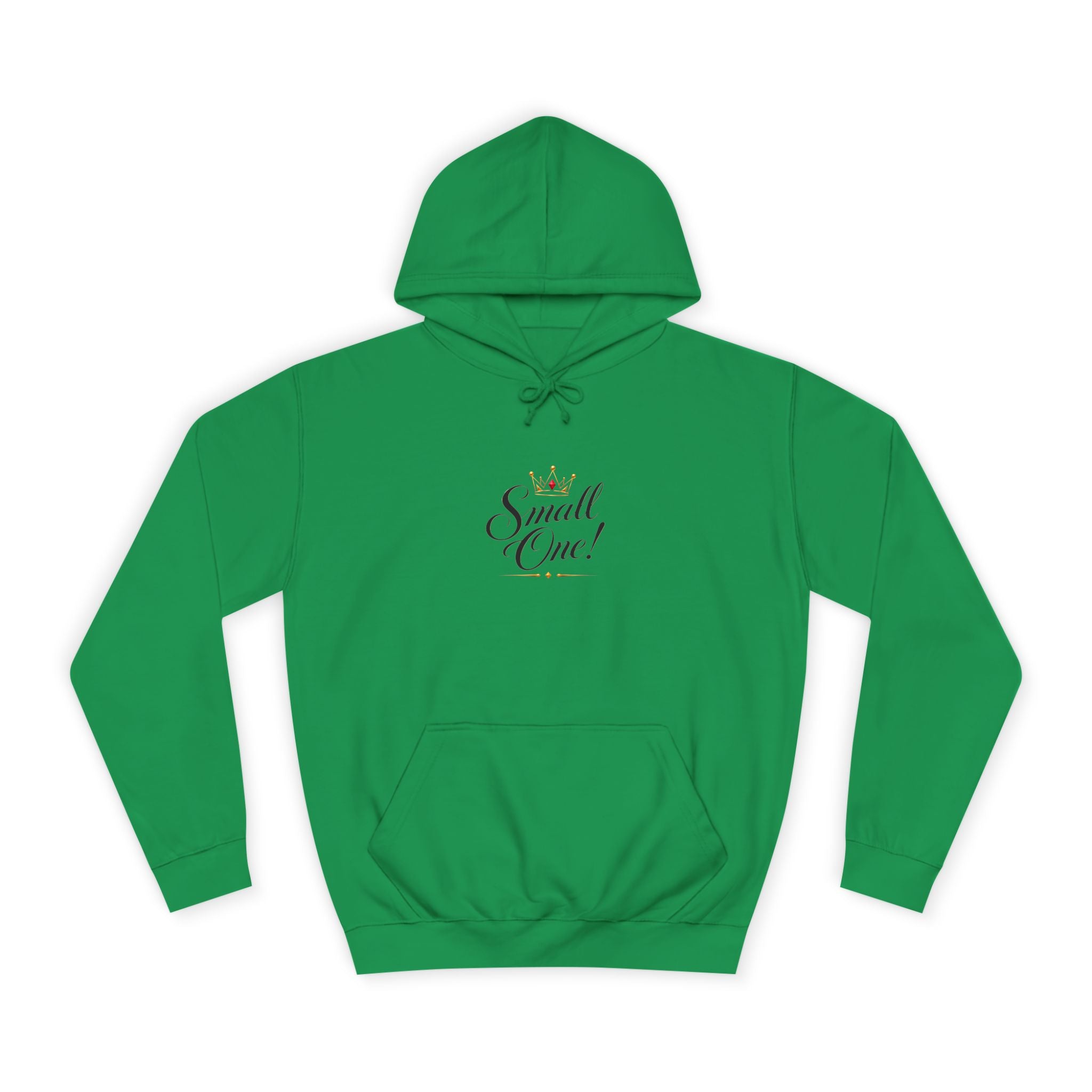 College Hoodie “Small One” Front / “Big One!” Back - Minimal Neon Stars