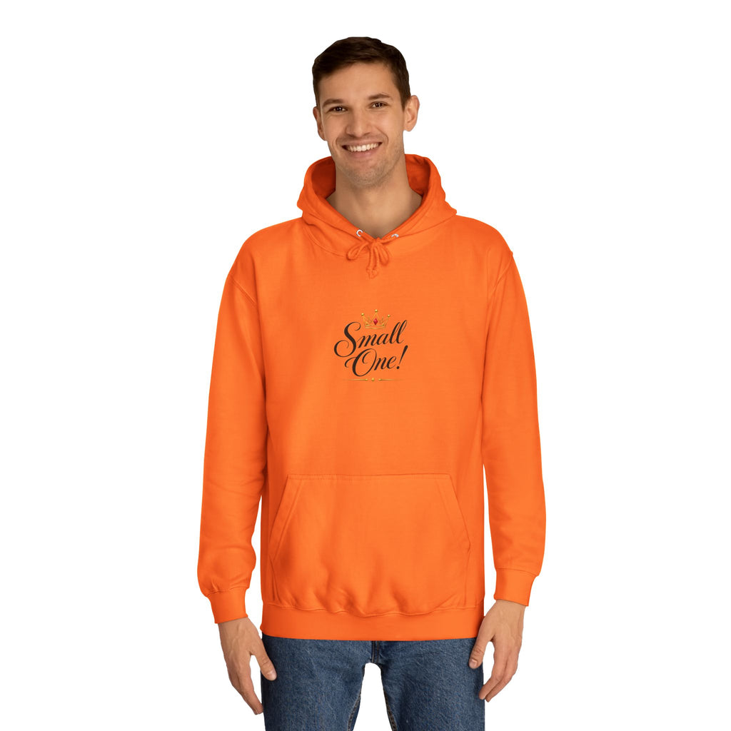 College Hoodie “Small One” Front / “Big One!” Back - Minimal Neon Stars