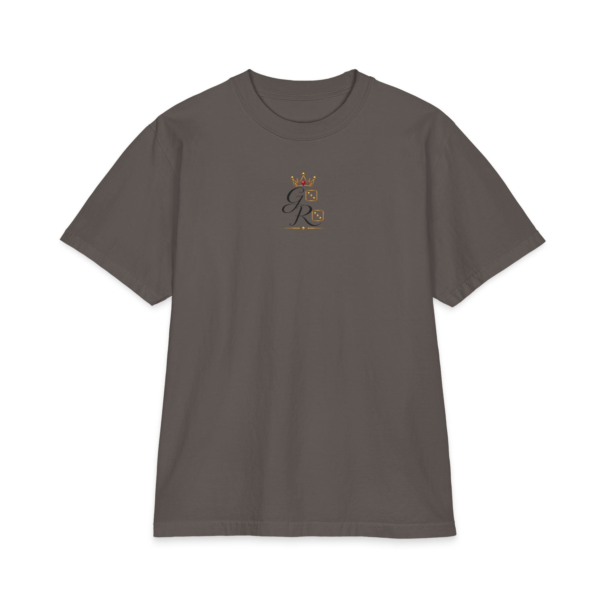 God Roll Crown Graphic T‑Shirt — Elegant Script Logo Tee