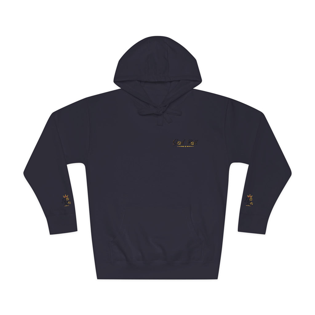 Cozy Script Hoodie — "Get It Right" Minimal Chest & Sleeve Floral Design