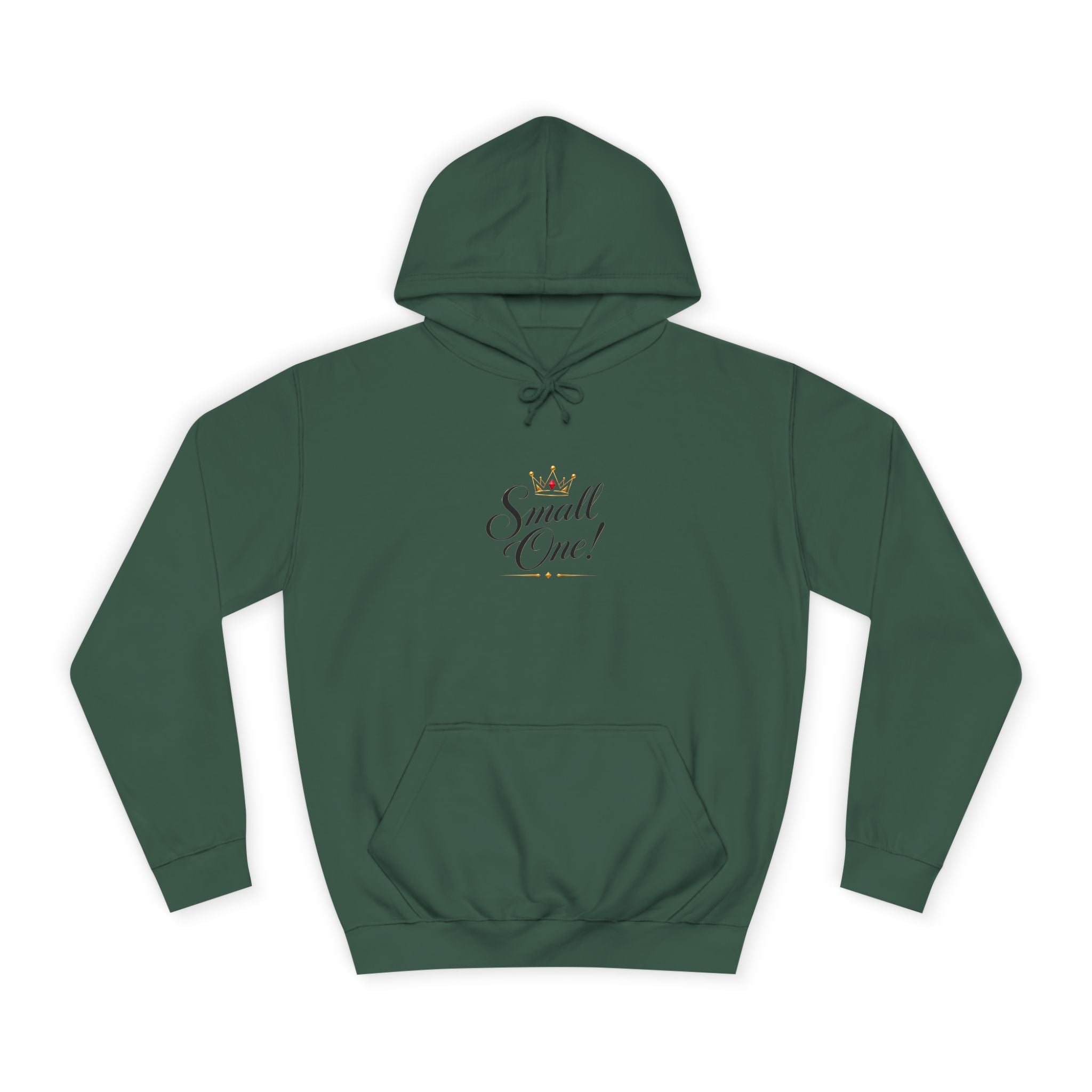 College Hoodie “Small One” Front / “Big One!” Back - Minimal Neon Stars