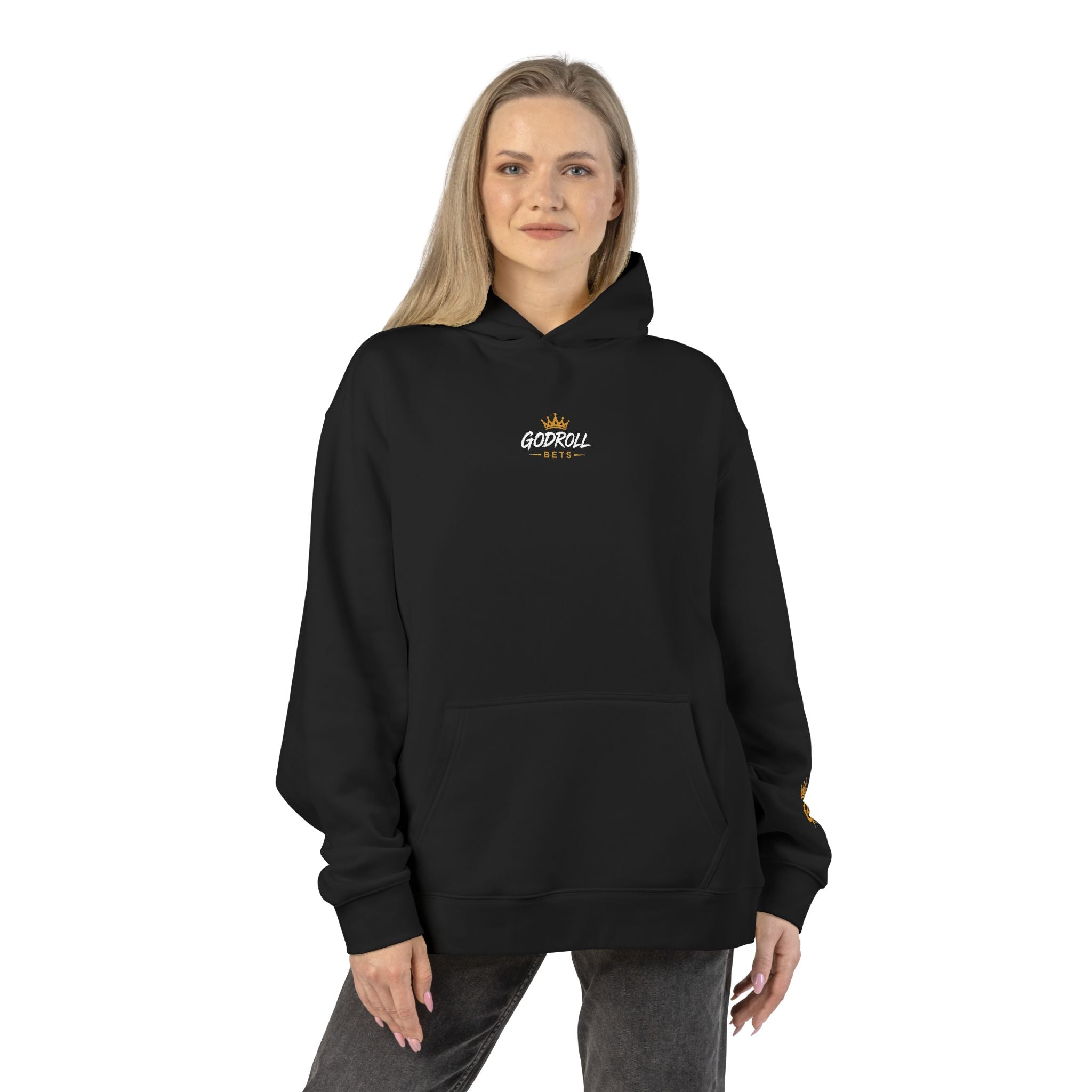 GodRoll Bets Hoodie — "Small One, Big One!" Graphic Crown Pullover