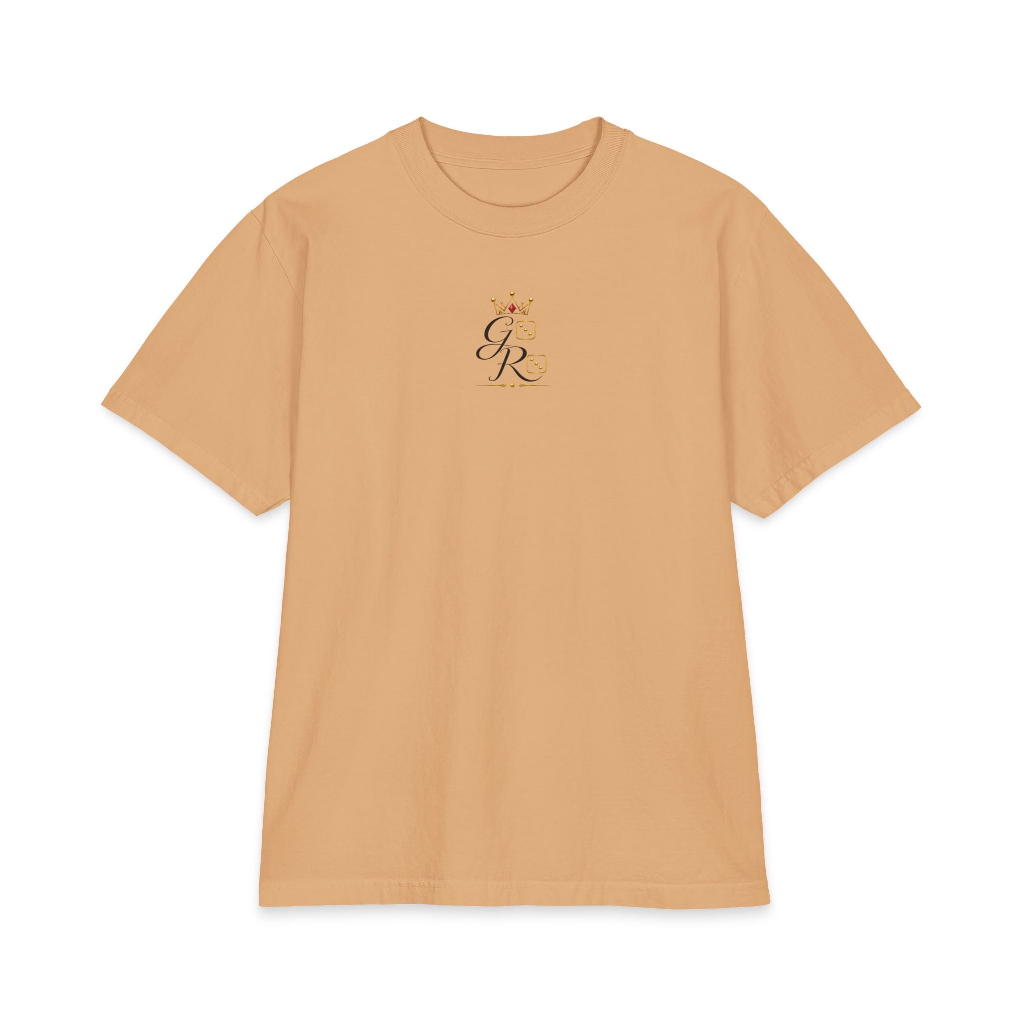 God Roll Crown Graphic T‑Shirt — Elegant Script Logo Tee