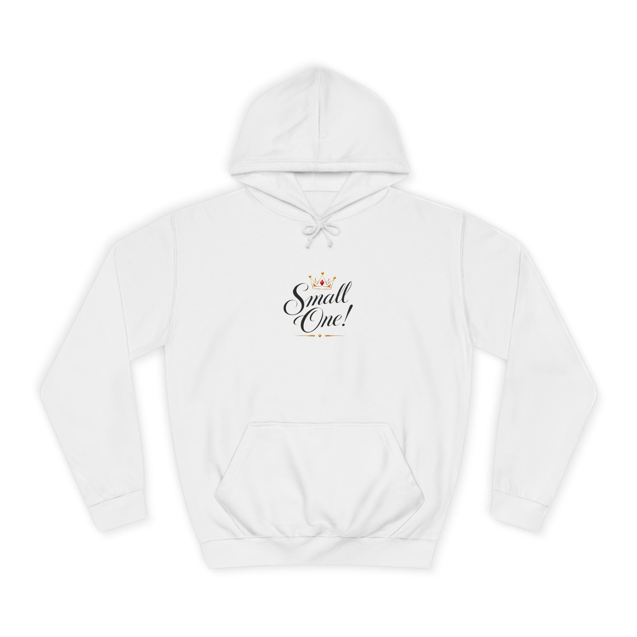 College Hoodie “Small One” Front / “Big One!” Back - Minimal Neon Stars