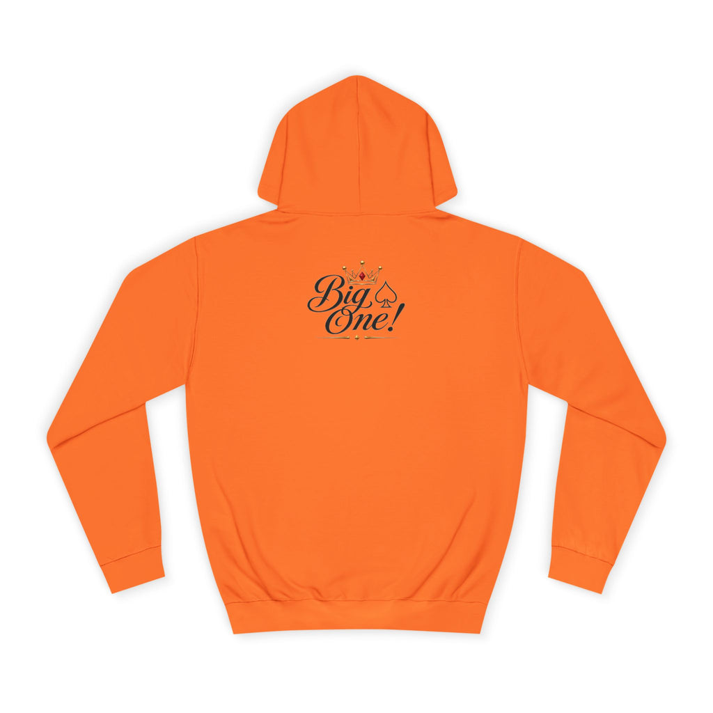 College Hoodie “Small One” Front / “Big One!” Back - Minimal Neon Stars