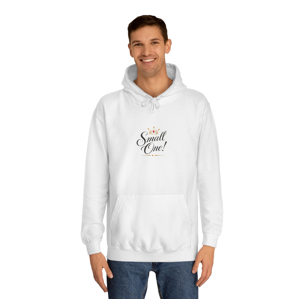 College Hoodie “Small One” Front / “Big One!” Back - Minimal Neon Stars