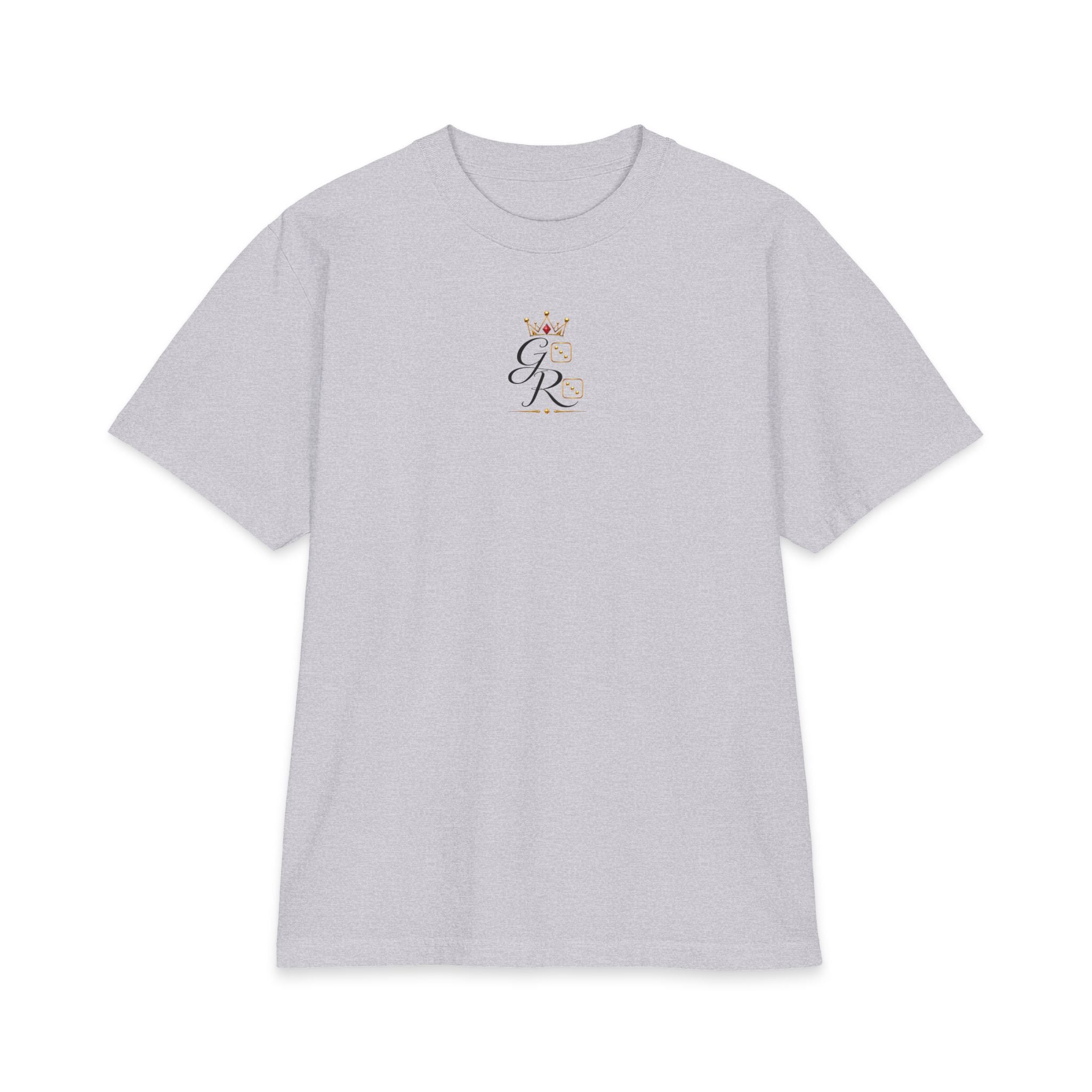 God Roll Crown Graphic T‑Shirt — Elegant Script Logo Tee