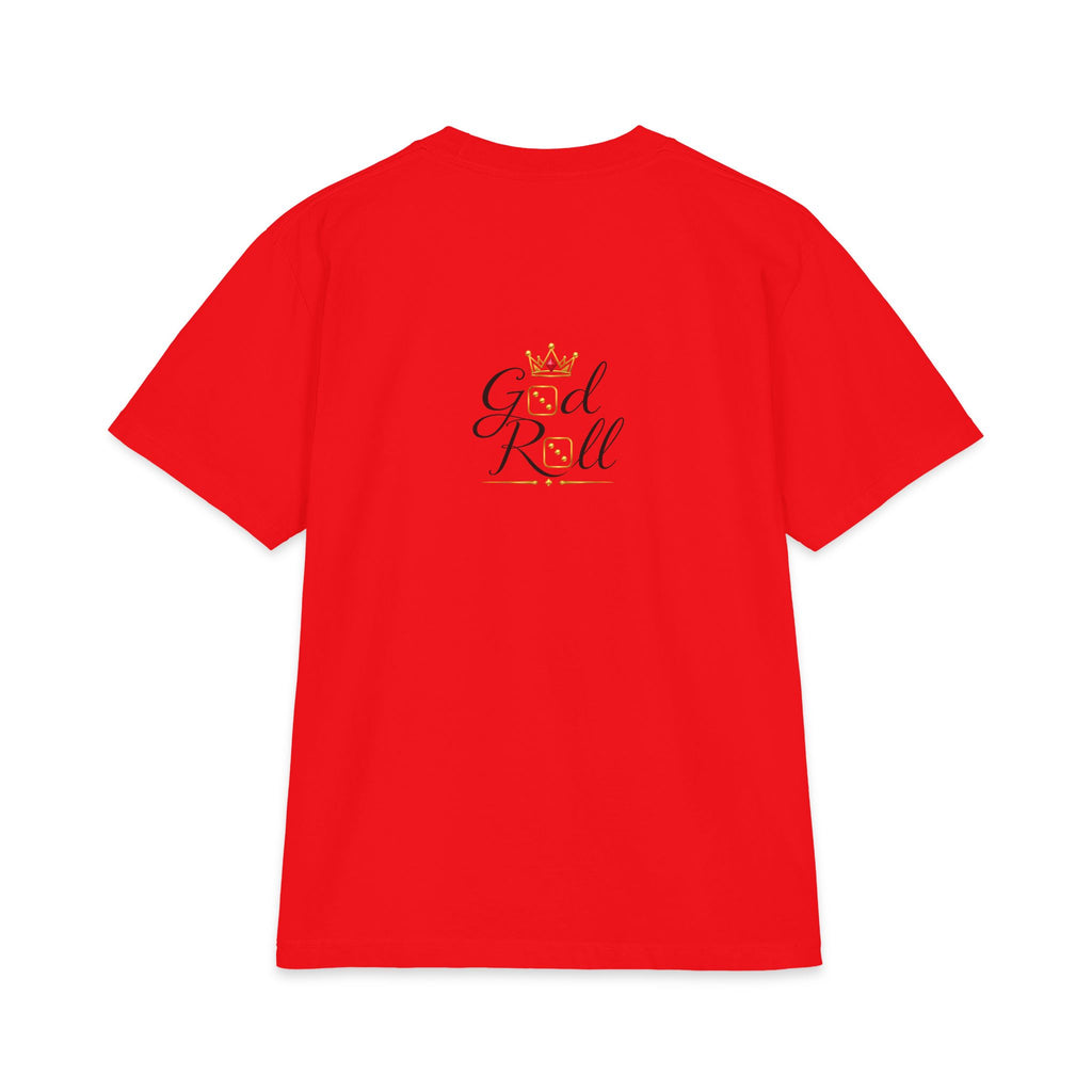 God Roll Crown Graphic T‑Shirt — Elegant Script Logo Tee