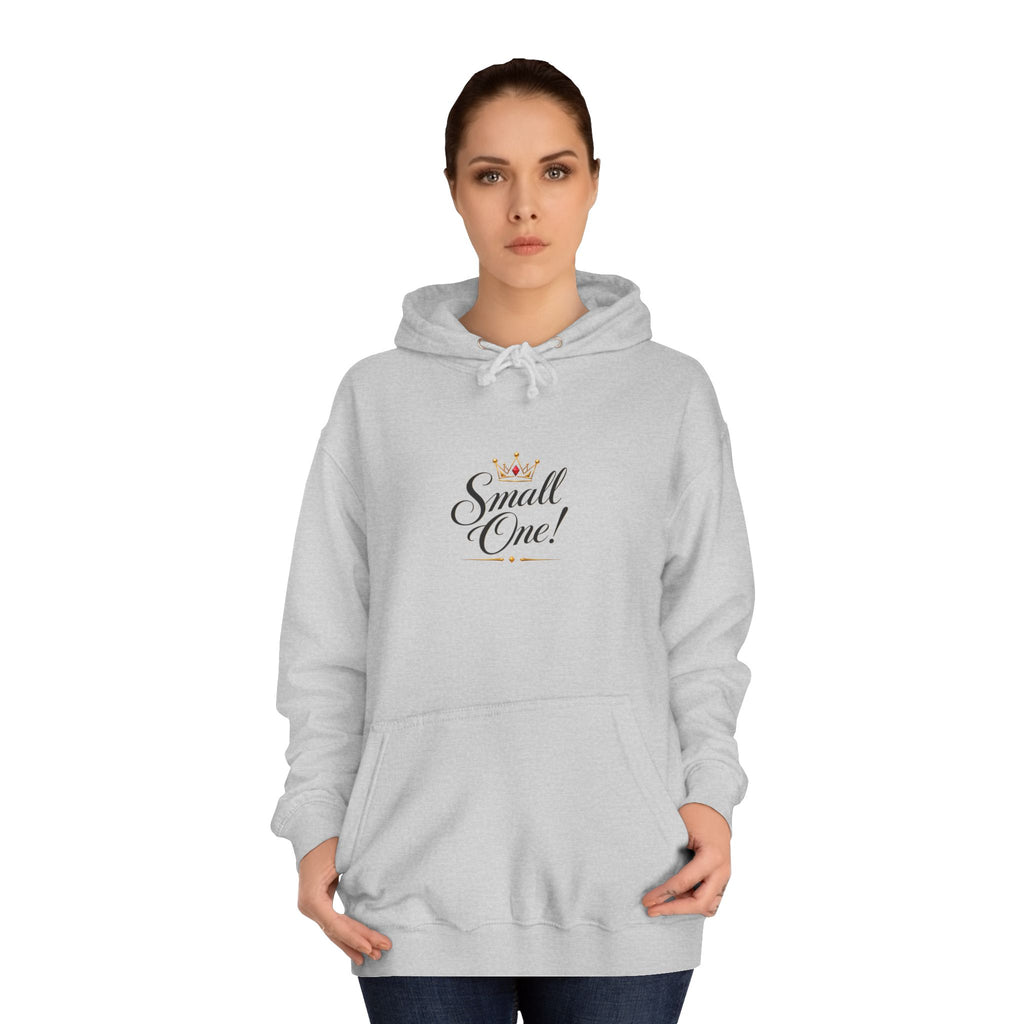 College Hoodie “Small One” Front / “Big One!” Back - Minimal Neon Stars