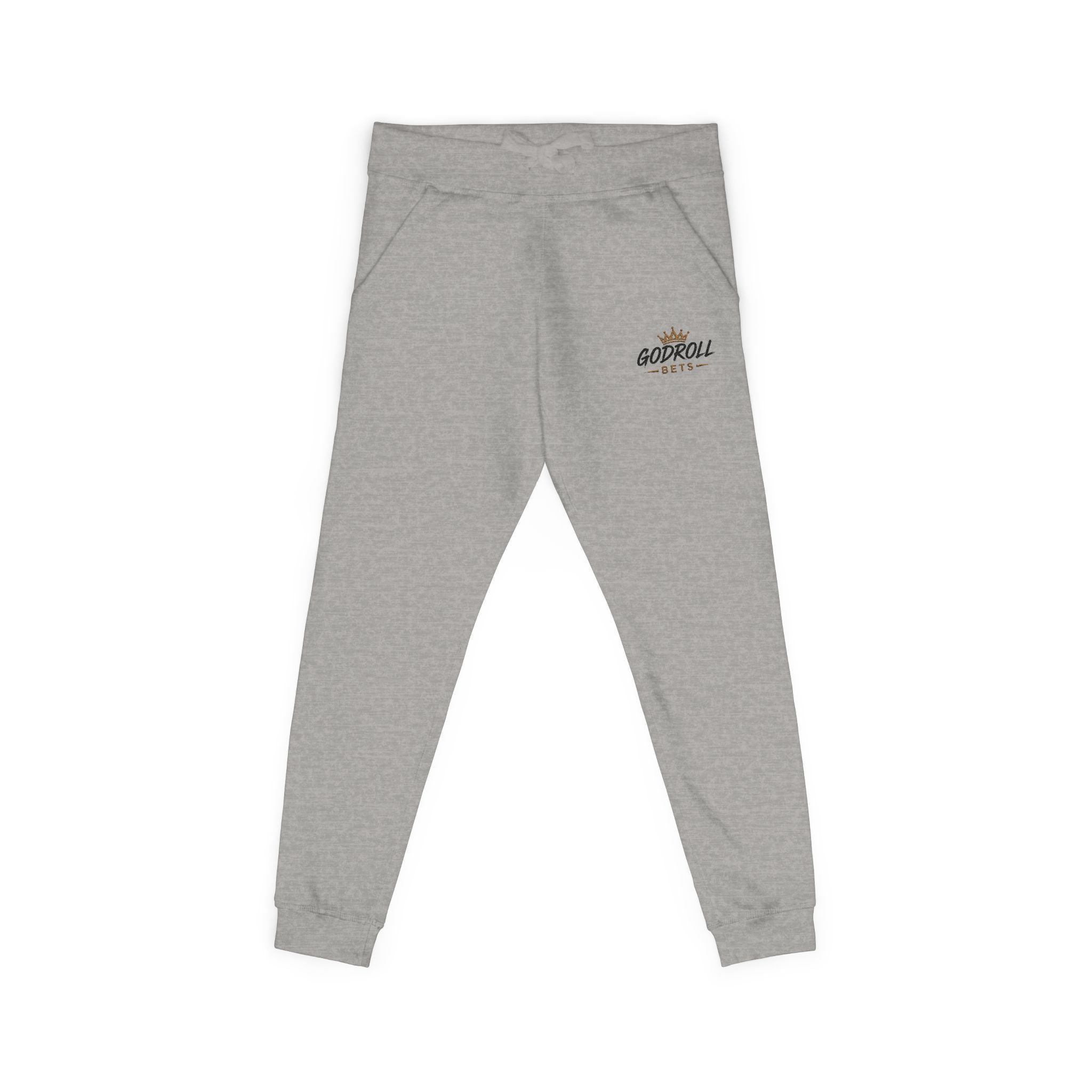 Embroidered 'Goddess Vibes' Fleece Sweatpants — Cozy Casual Joggers