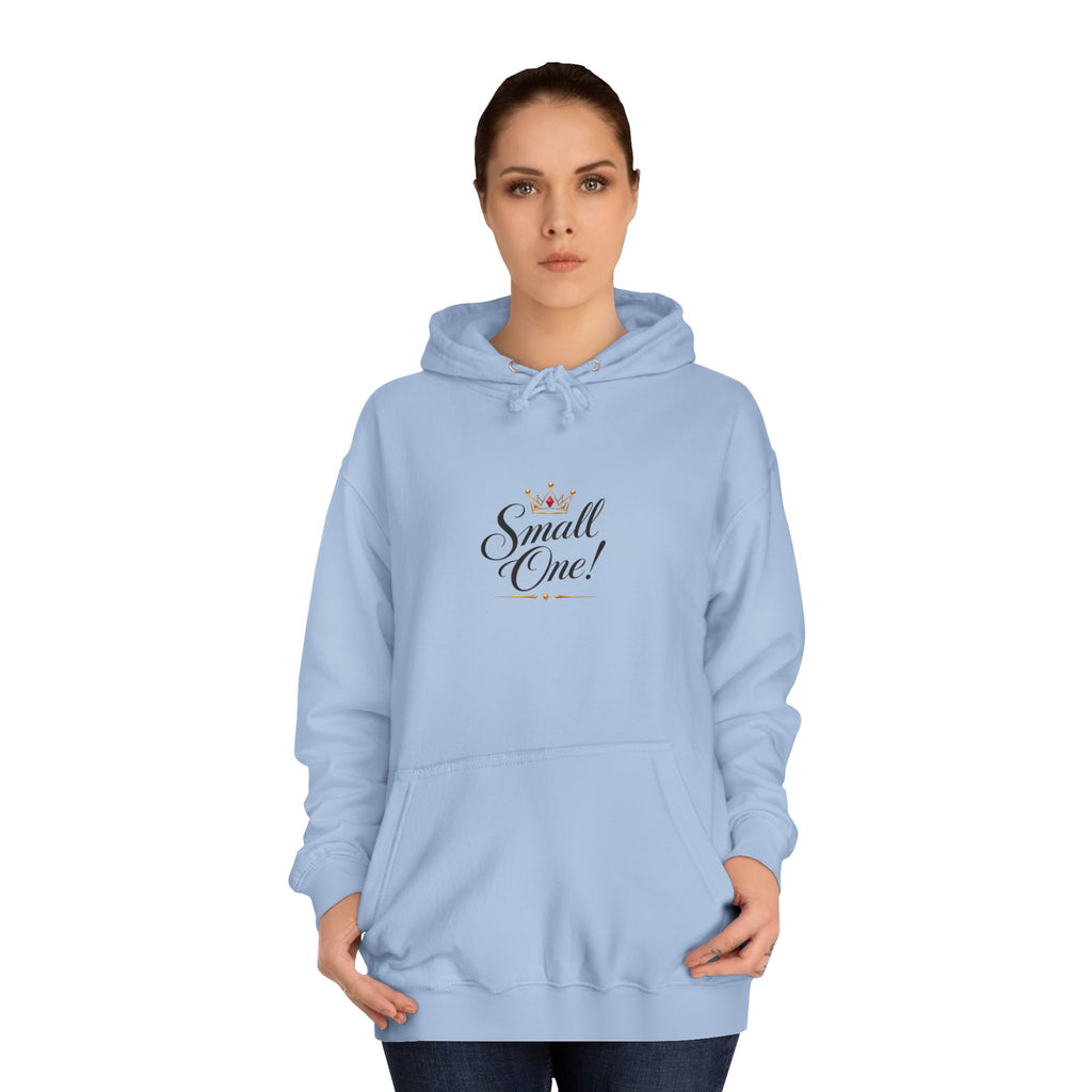 College Hoodie “Small One” Front / “Big One!” Back - Minimal Neon Stars