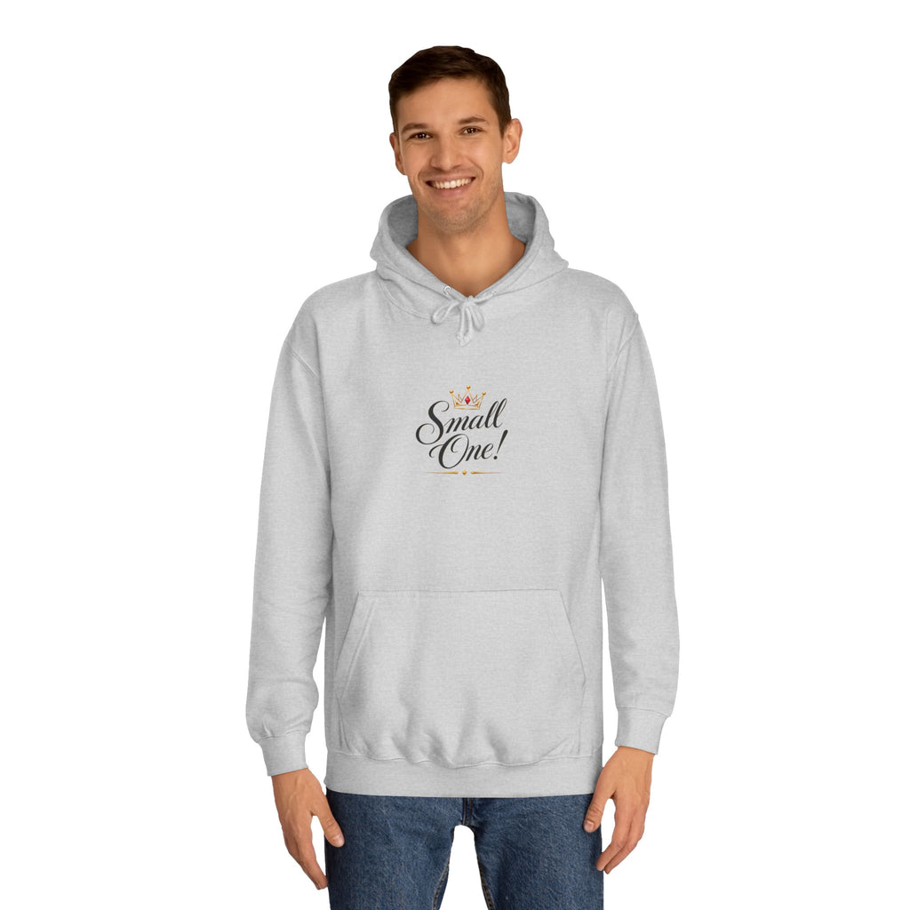 College Hoodie “Small One” Front / “Big One!” Back - Minimal Neon Stars