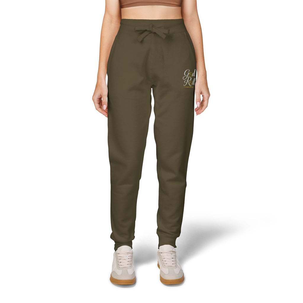 Stylish Cozy Fleece Sweatpants - minimal Accents