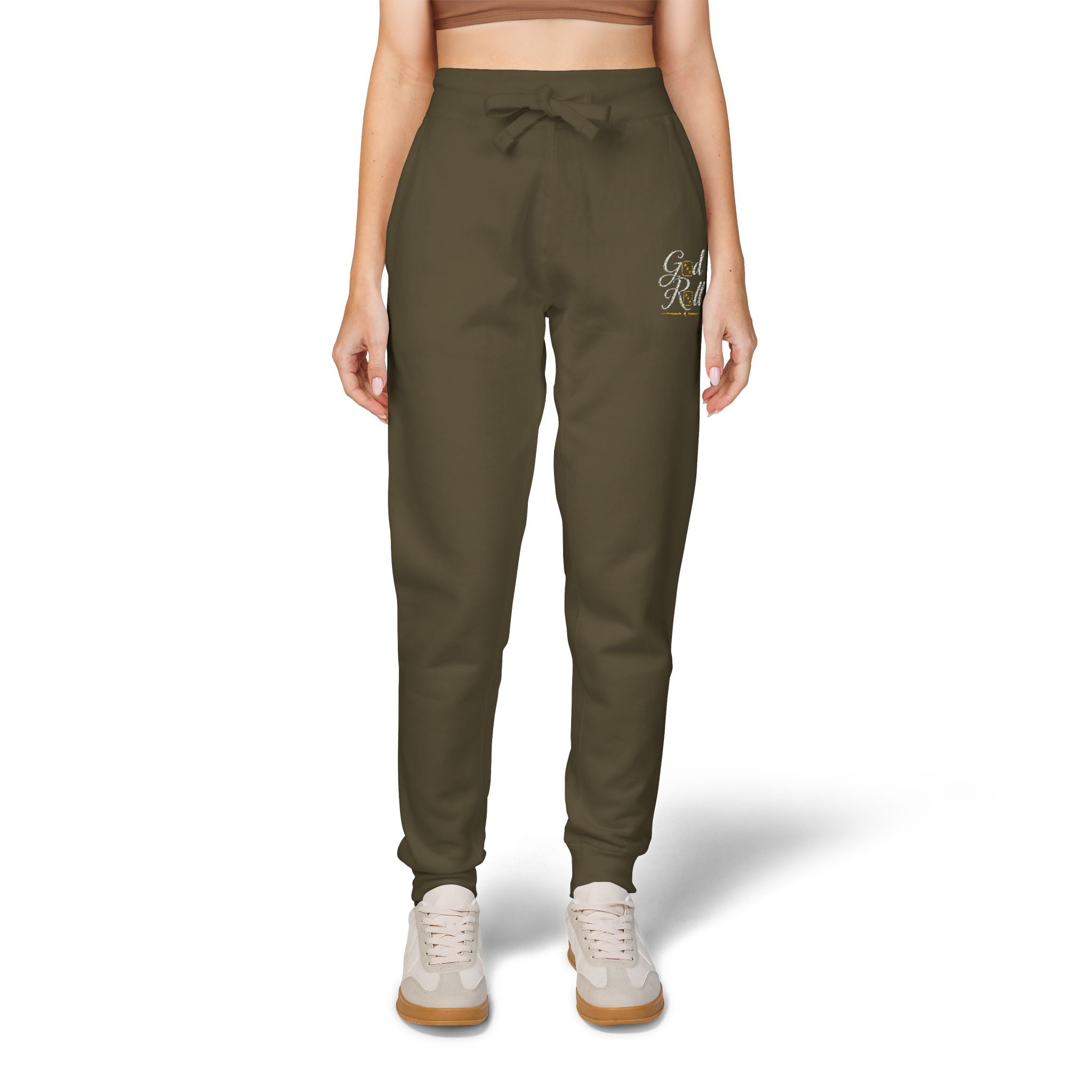 Stylish Cozy Fleece Sweatpants - minimal Accents