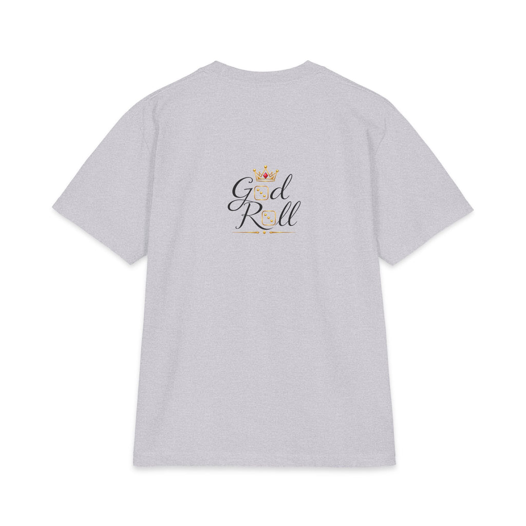God Roll Crown Graphic T‑Shirt — Elegant Script Logo Tee