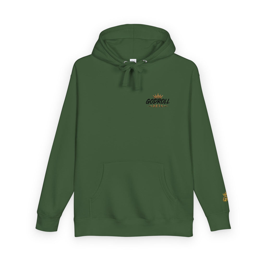 Skateboard 'Go For A Roll' White Fleece Hoodie
