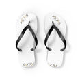 White Flip Flops- minimal design God Roll