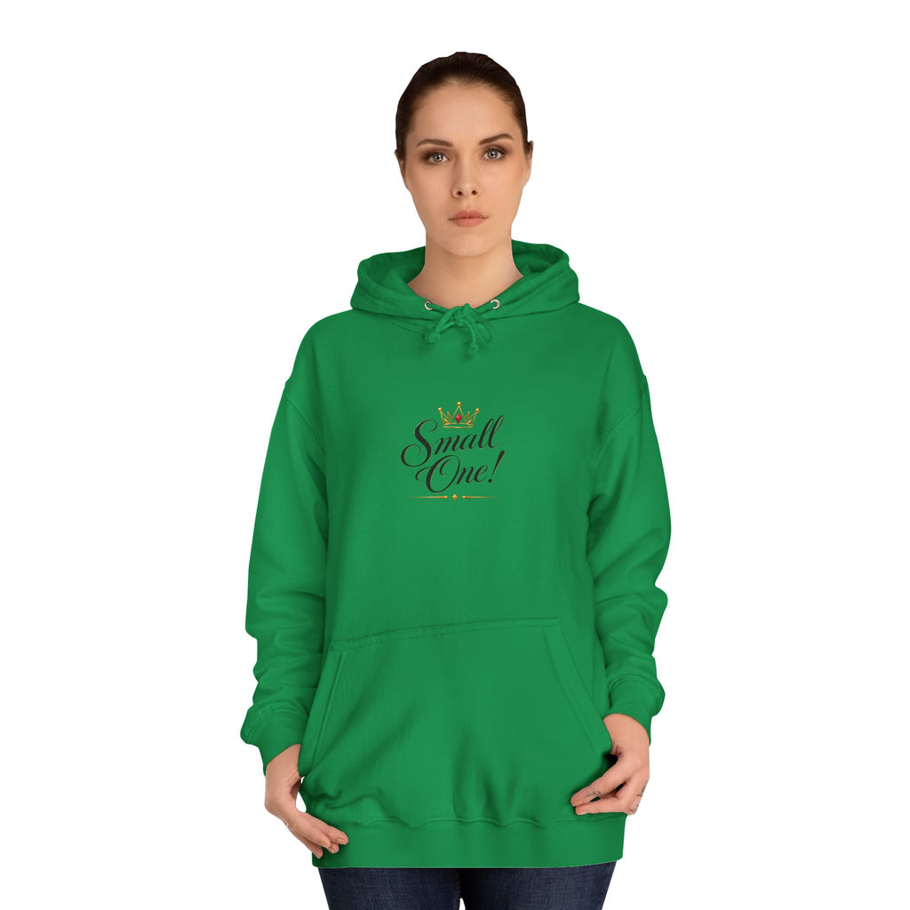 College Hoodie “Small One” Front / “Big One!” Back - Minimal Neon Stars