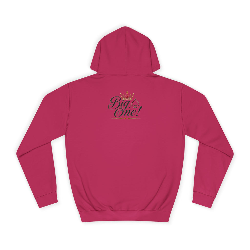 College Hoodie “Small One” Front / “Big One!” Back - Minimal Neon Stars