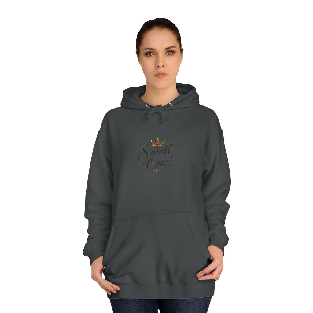 College Hoodie “Small One” Front / “Big One!” Back - Minimal Neon Stars