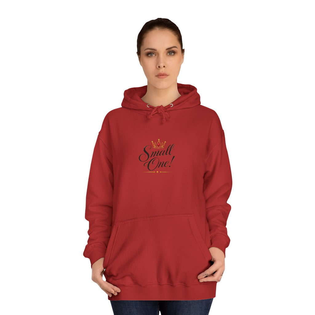 College Hoodie “Small One” Front / “Big One!” Back - Minimal Neon Stars