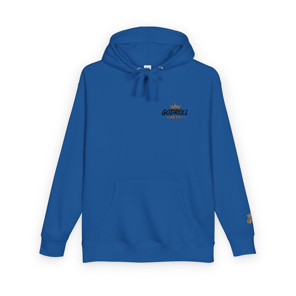 Skateboard 'Go For A Roll' White Fleece Hoodie