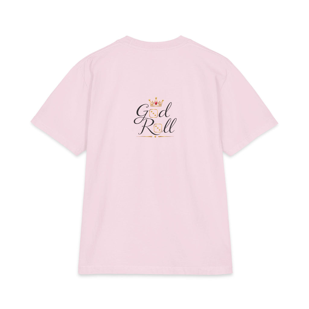 God Roll Crown Graphic T‑Shirt — Elegant Script Logo Tee