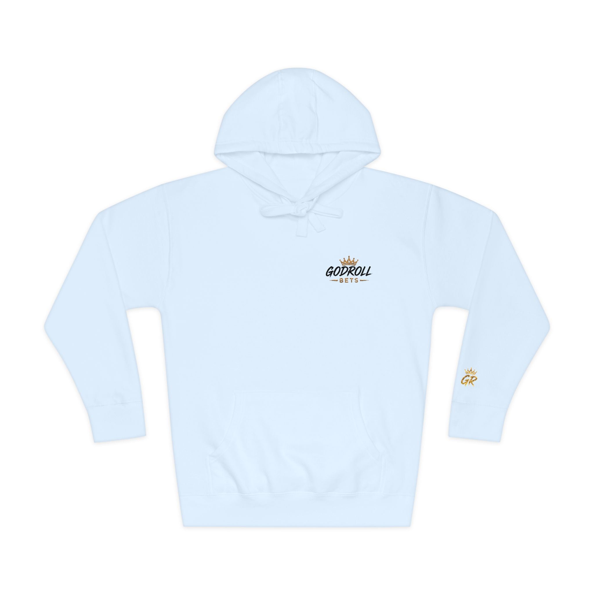 Skateboard 'Go For A Roll' White Fleece Hoodie
