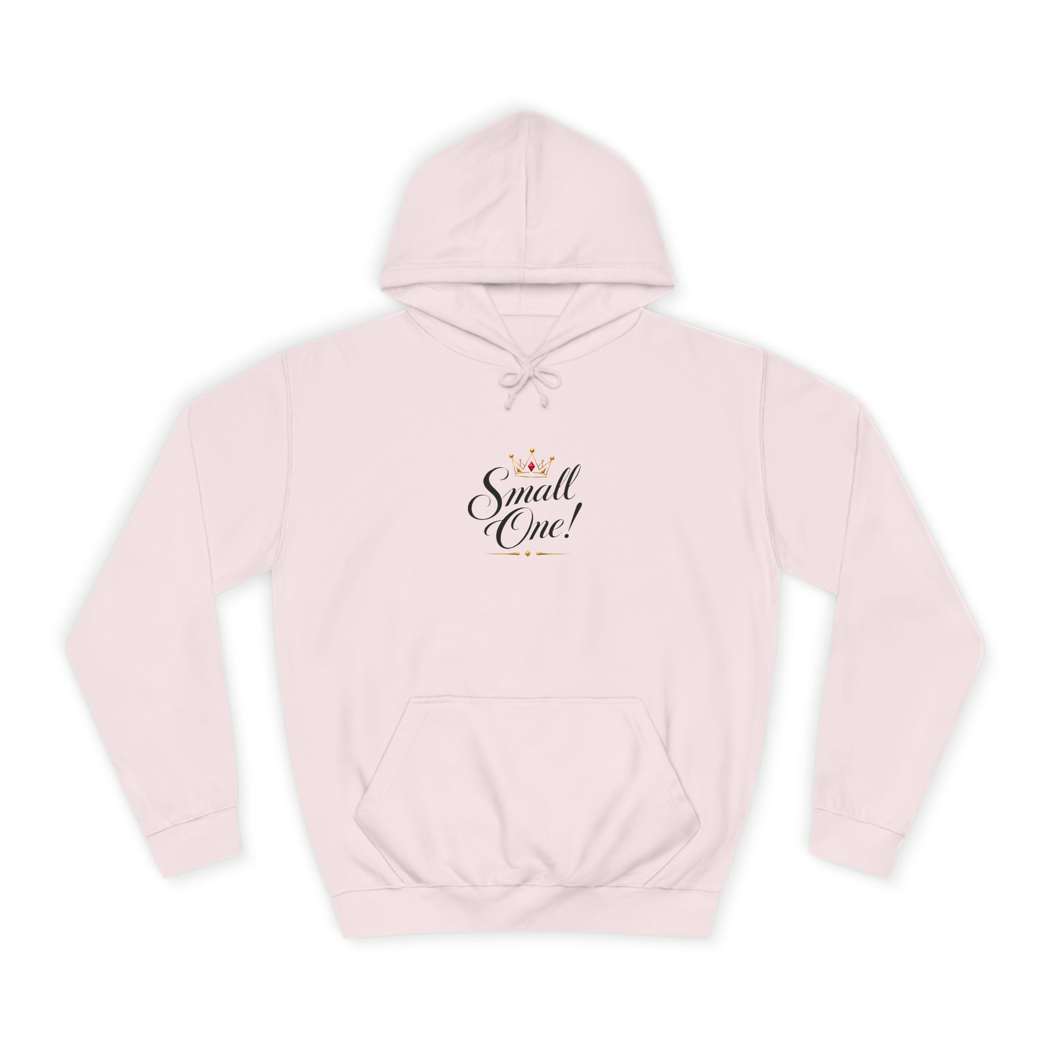 College Hoodie “Small One” Front / “Big One!” Back - Minimal Neon Stars