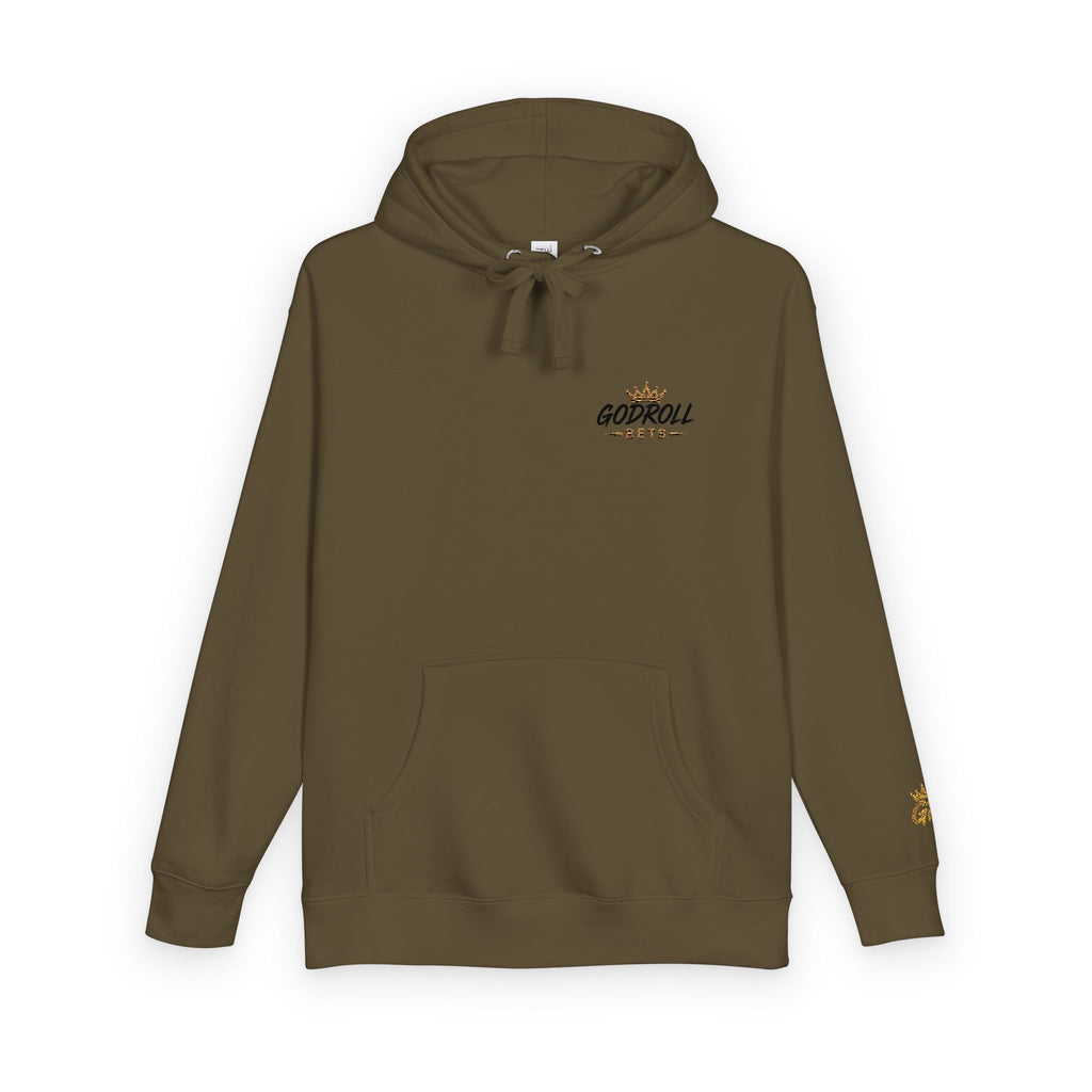 Skateboard 'Go For A Roll' White Fleece Hoodie