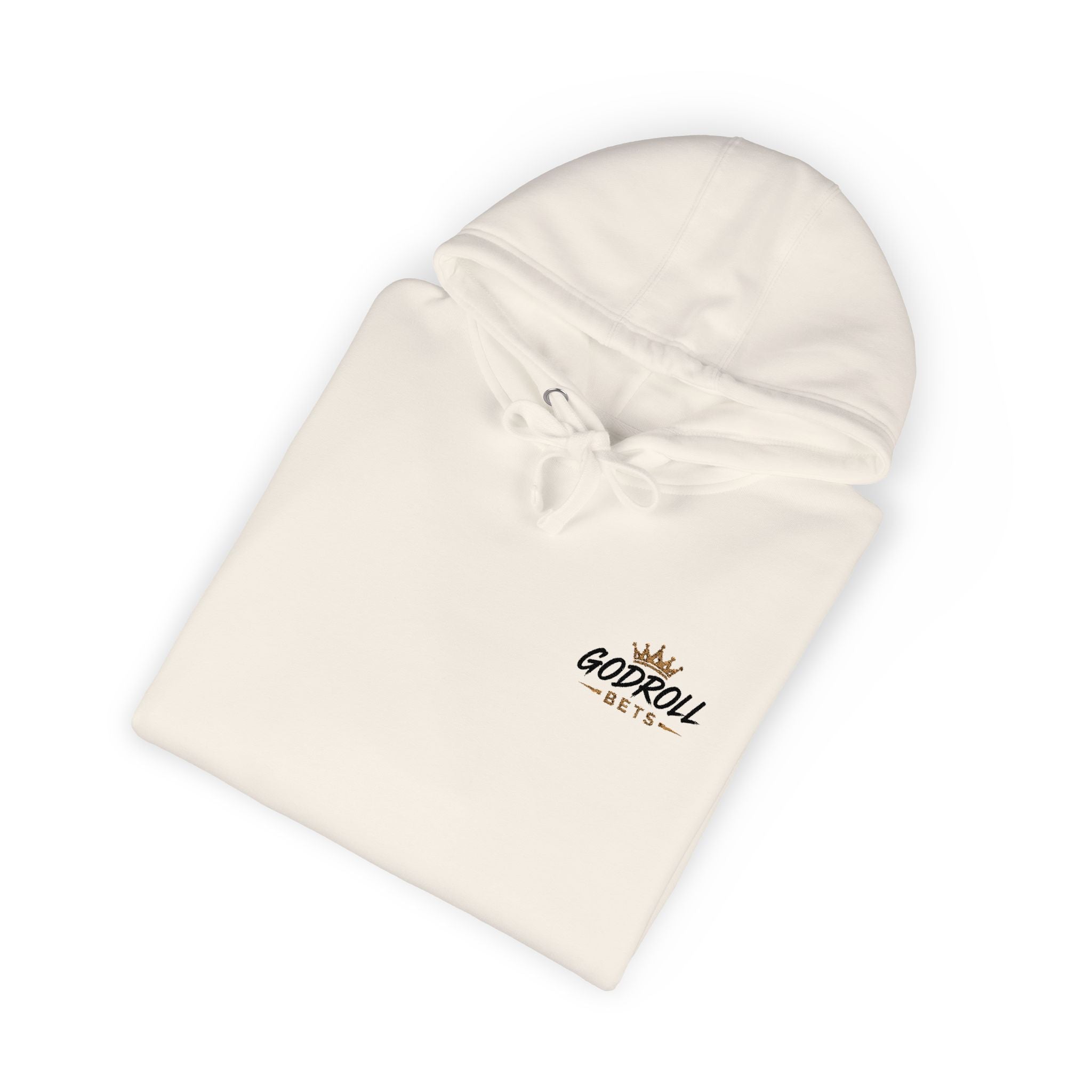 Skateboard 'Go For A Roll' White Fleece Hoodie