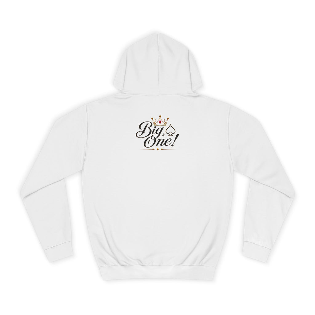 College Hoodie “Small One” Front / “Big One!” Back - Minimal Neon Stars