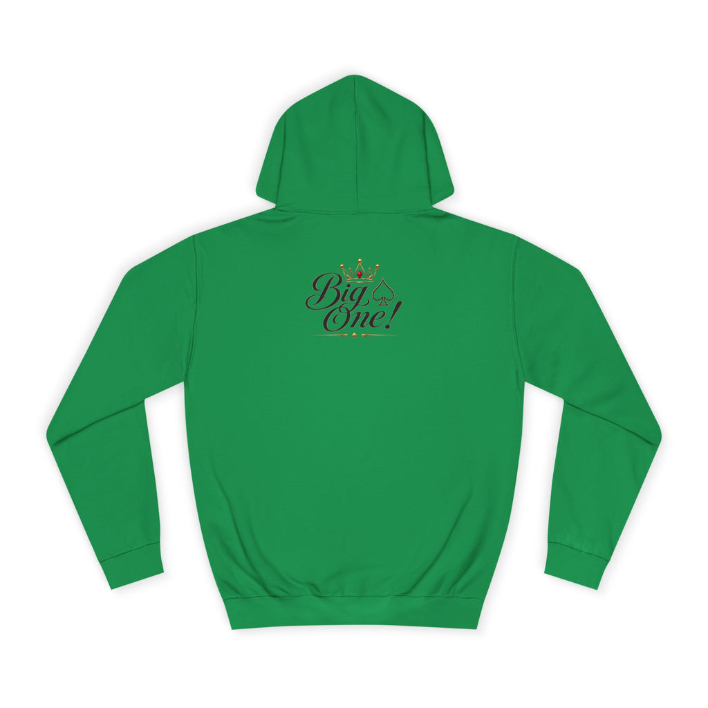 College Hoodie “Small One” Front / “Big One!” Back - Minimal Neon Stars
