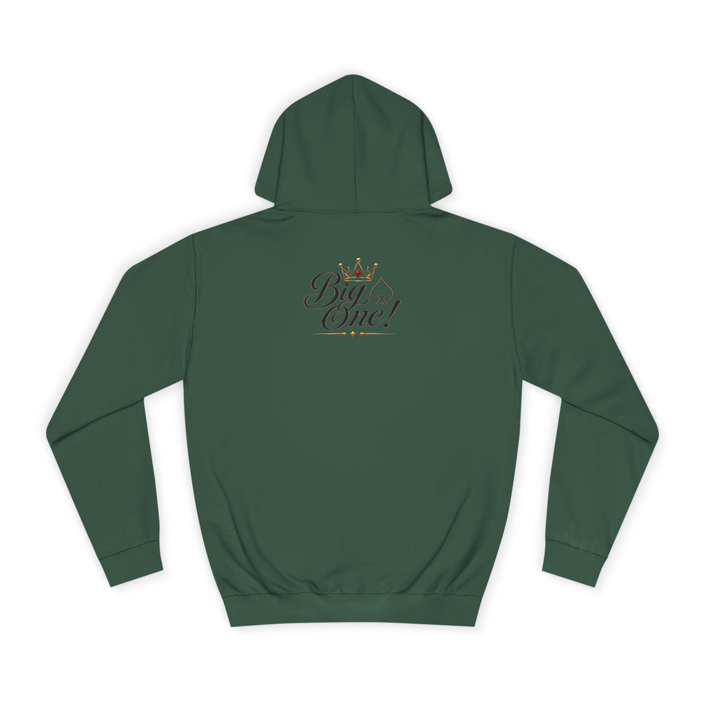 College Hoodie “Small One” Front / “Big One!” Back - Minimal Neon Stars