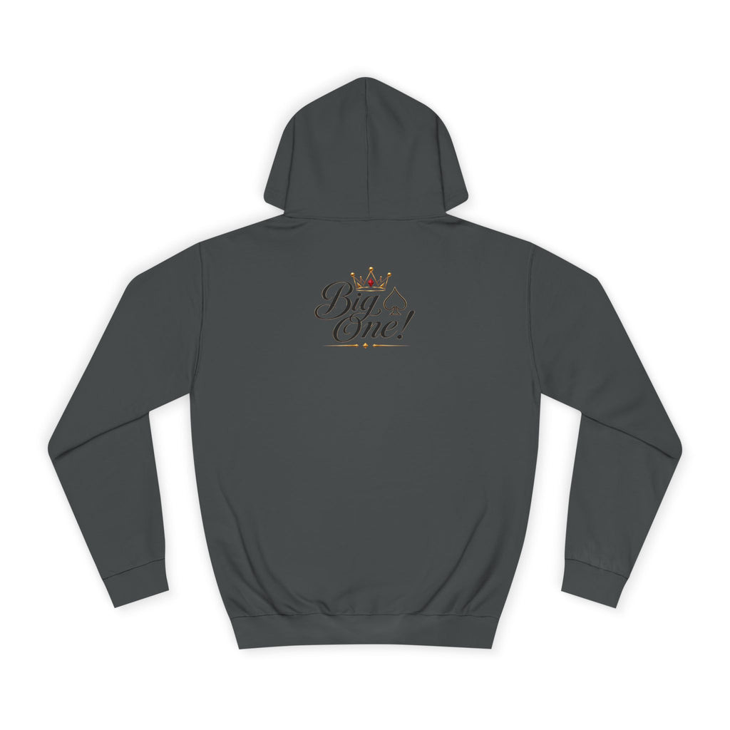 College Hoodie “Small One” Front / “Big One!” Back - Minimal Neon Stars