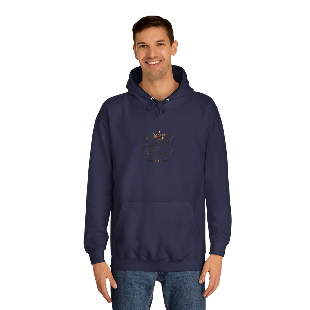 College Hoodie “Small One” Front / “Big One!” Back - Minimal Neon Stars