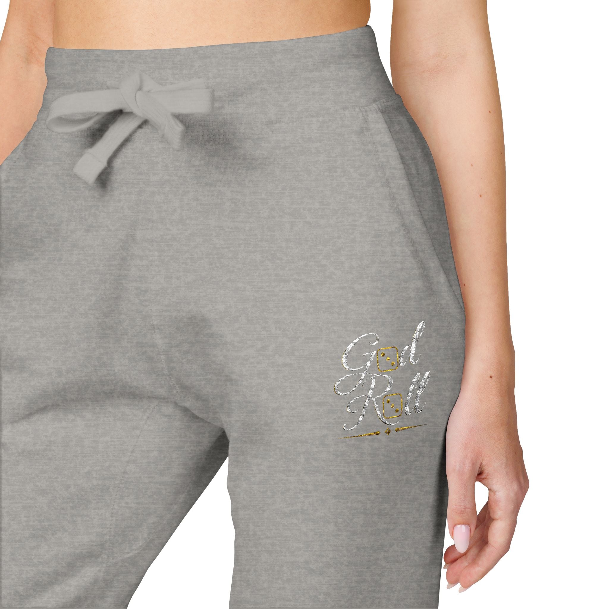 Stylish Cozy Fleece Sweatpants - minimal Accents