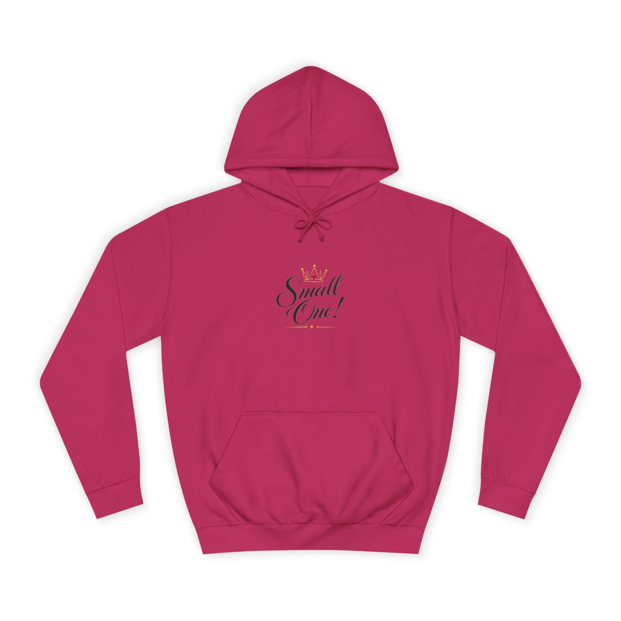 College Hoodie “Small One” Front / “Big One!” Back - Minimal Neon Stars