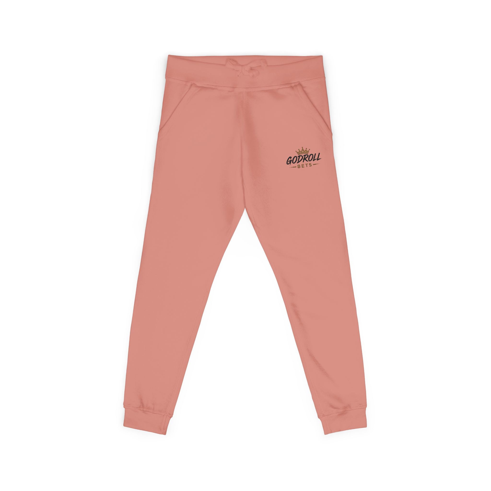 Embroidered 'Goddess Vibes' Fleece Sweatpants — Cozy Casual Joggers