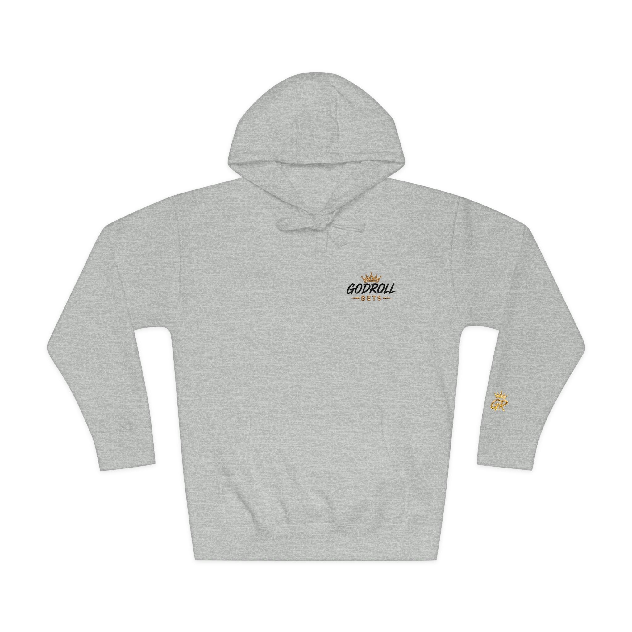 Skateboard 'Go For A Roll' White Fleece Hoodie