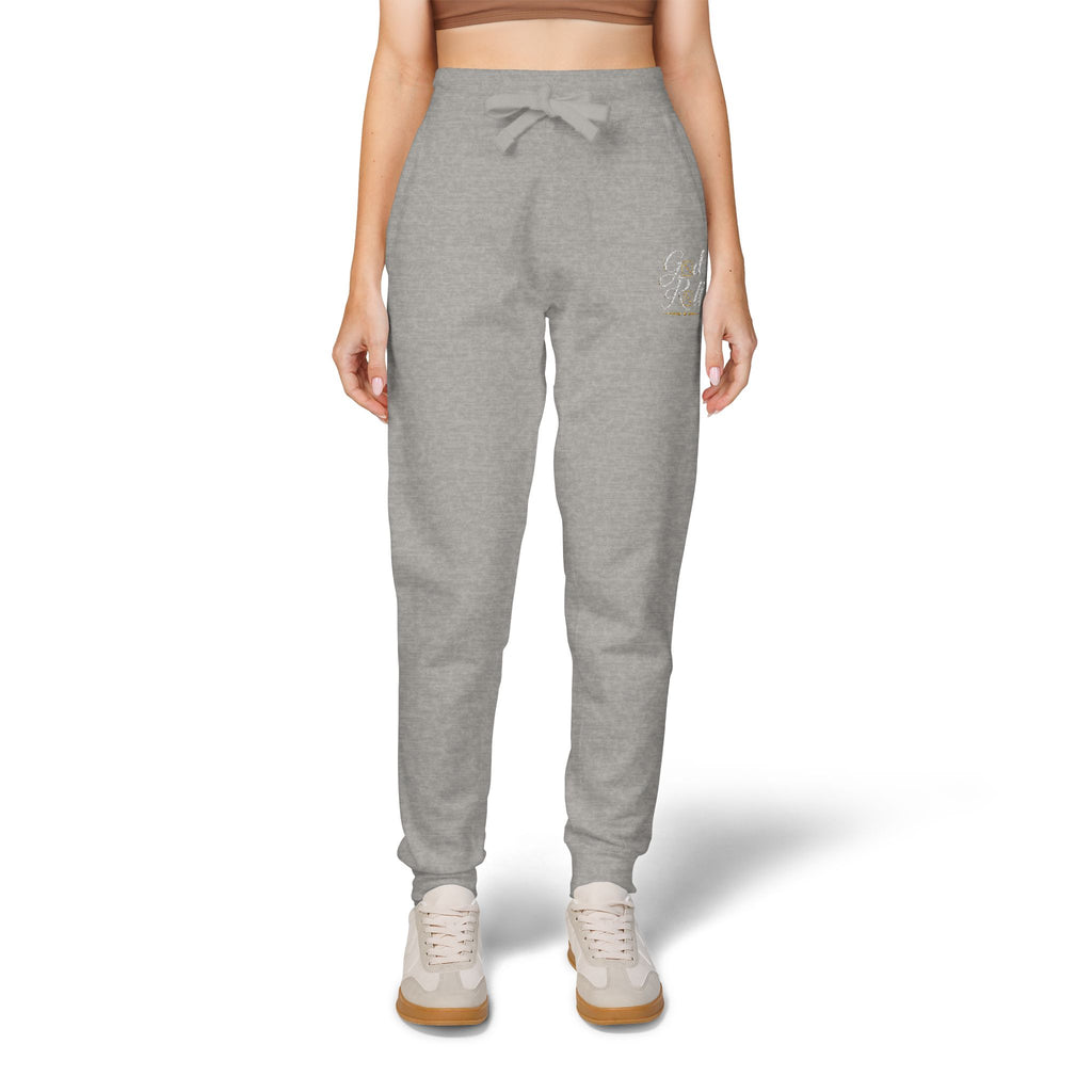 Stylish Cozy Fleece Sweatpants - minimal Accents