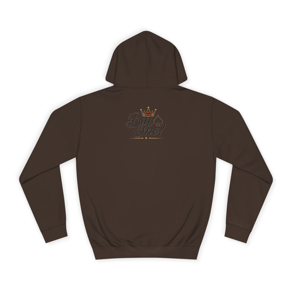 College Hoodie “Small One” Front / “Big One!” Back - Minimal Neon Stars